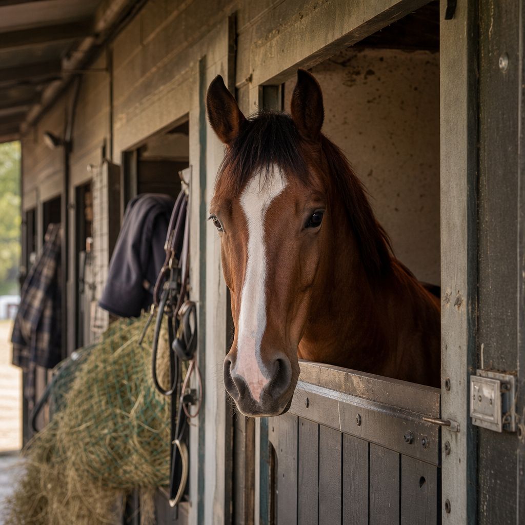 Horse eating document papers